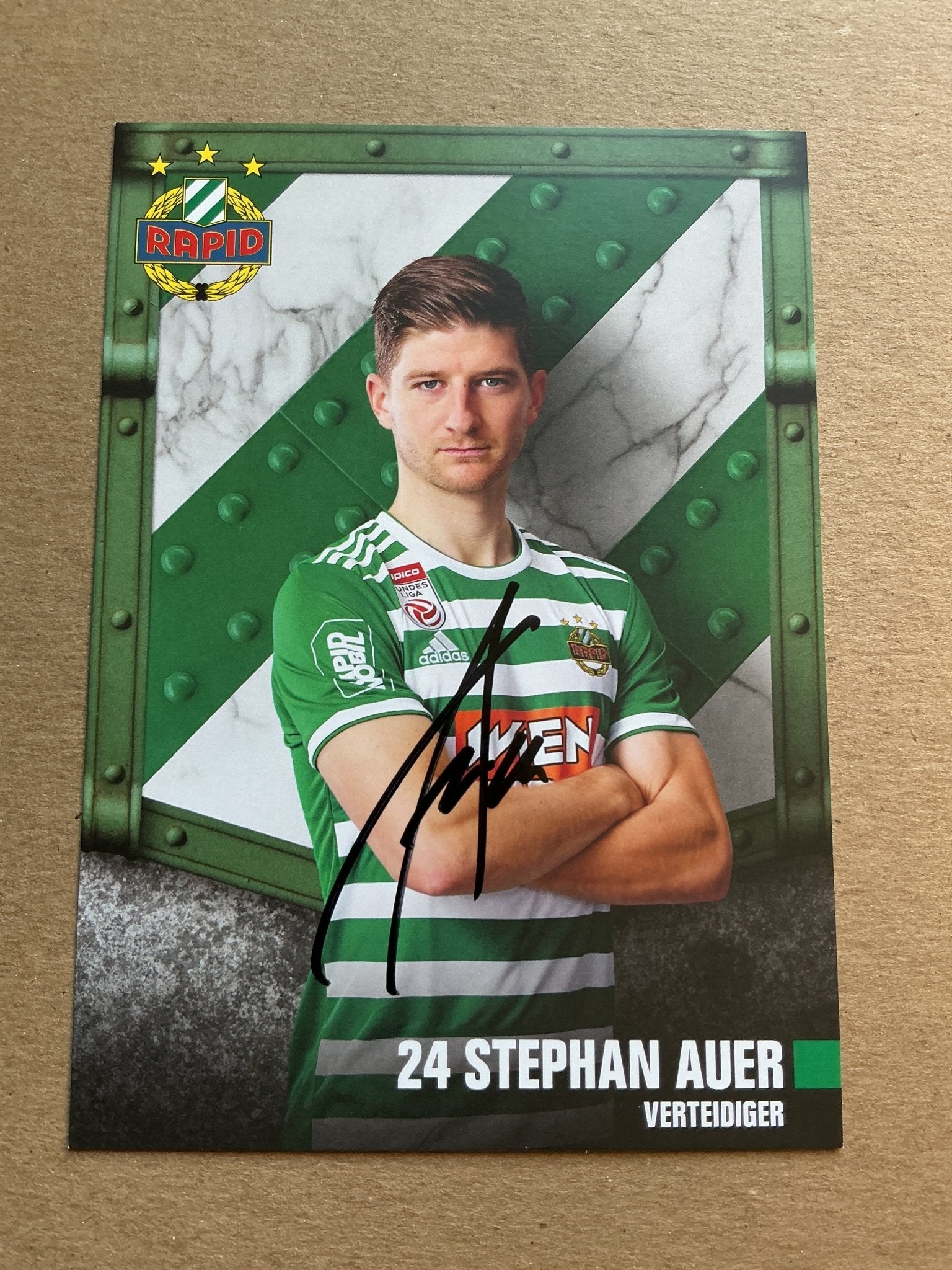 Stephan Auer, Austria 🇦🇹 Rapid Wien 2019/20 hand signed - Autographs-World