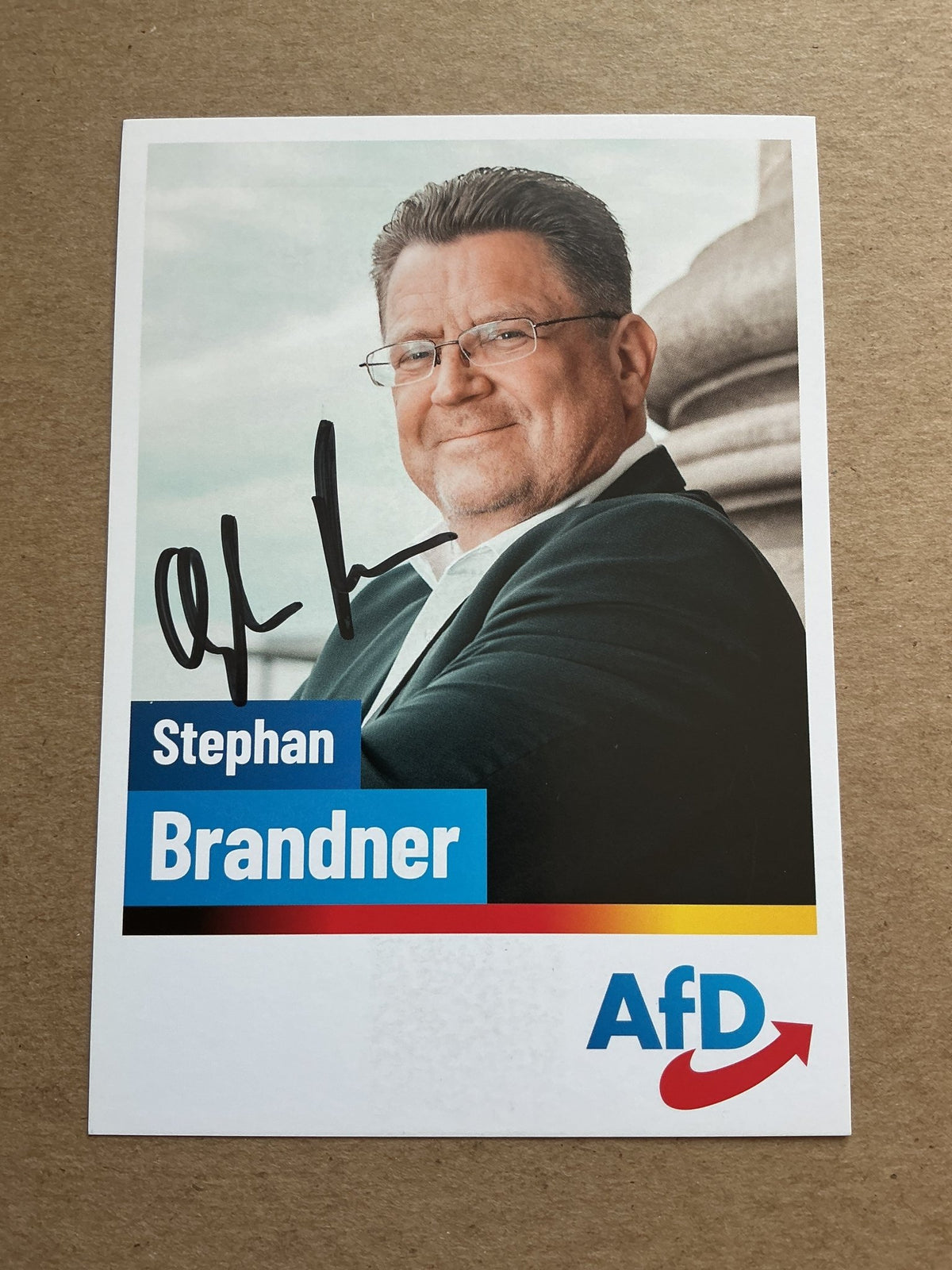 Stephan Brandner, Germany 🇩🇪 Member of Parlament Politics 2025 hand signed - Autographs-World