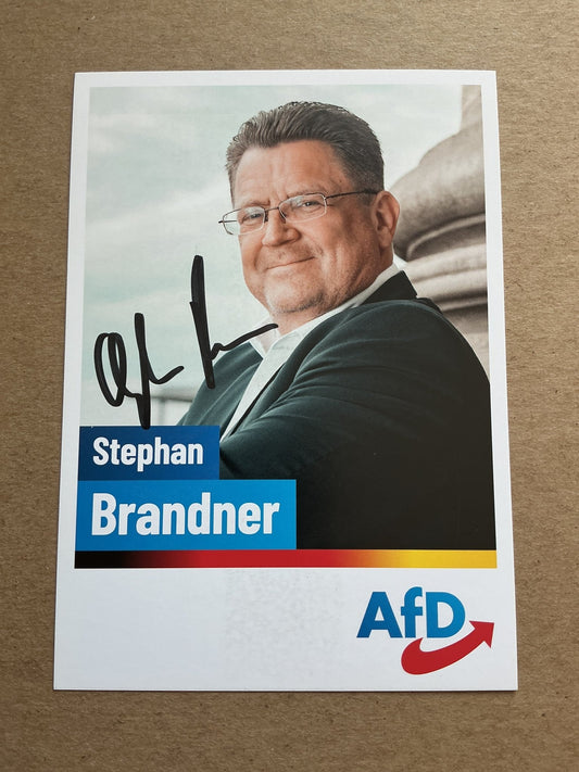Stephan Brandner, Germany 🇩🇪 Member of Parlament Politics 2025 hand signed - Autographs-World