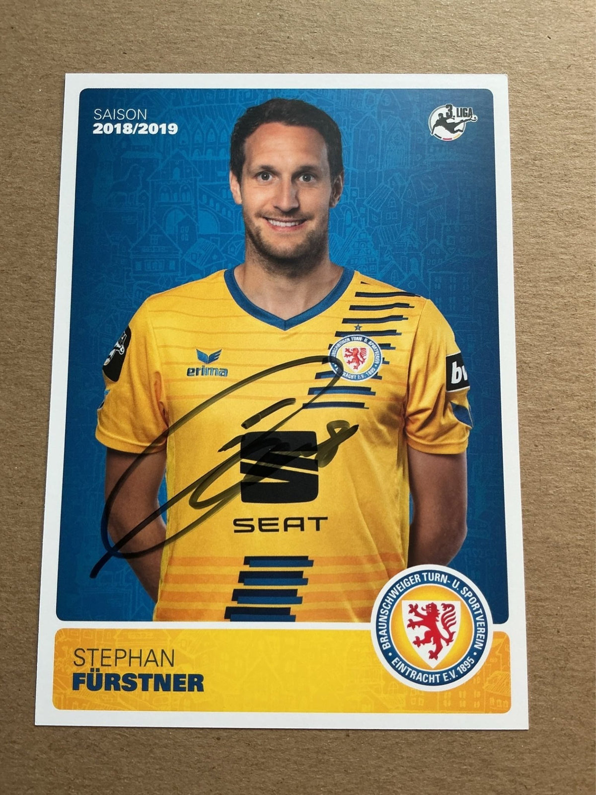 Stephan Fürstner, Germany 🇩🇪 Eintracht Braunschweig 2018/19 hand signed - Autographs-World