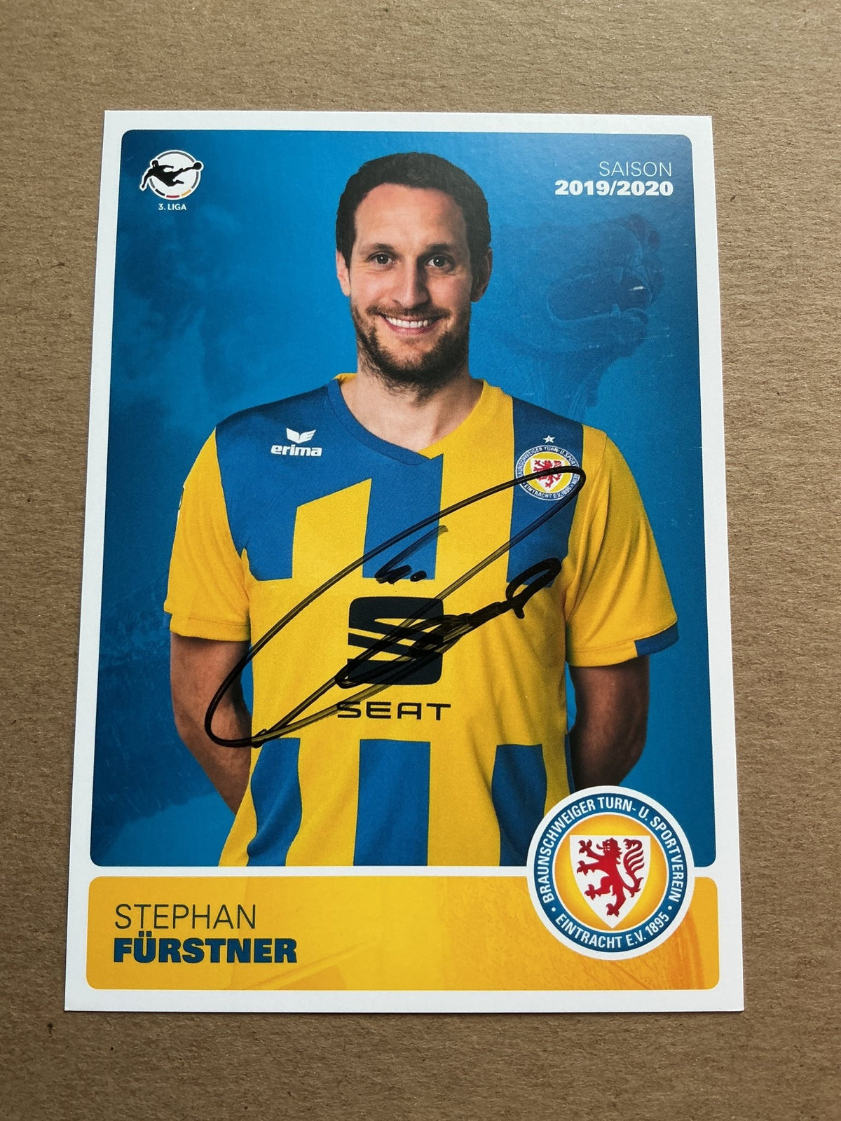 Stephan Fürstner, Germany 🇩🇪 Eintracht Braunschweig 2019/20 hand signed - Autographs-World