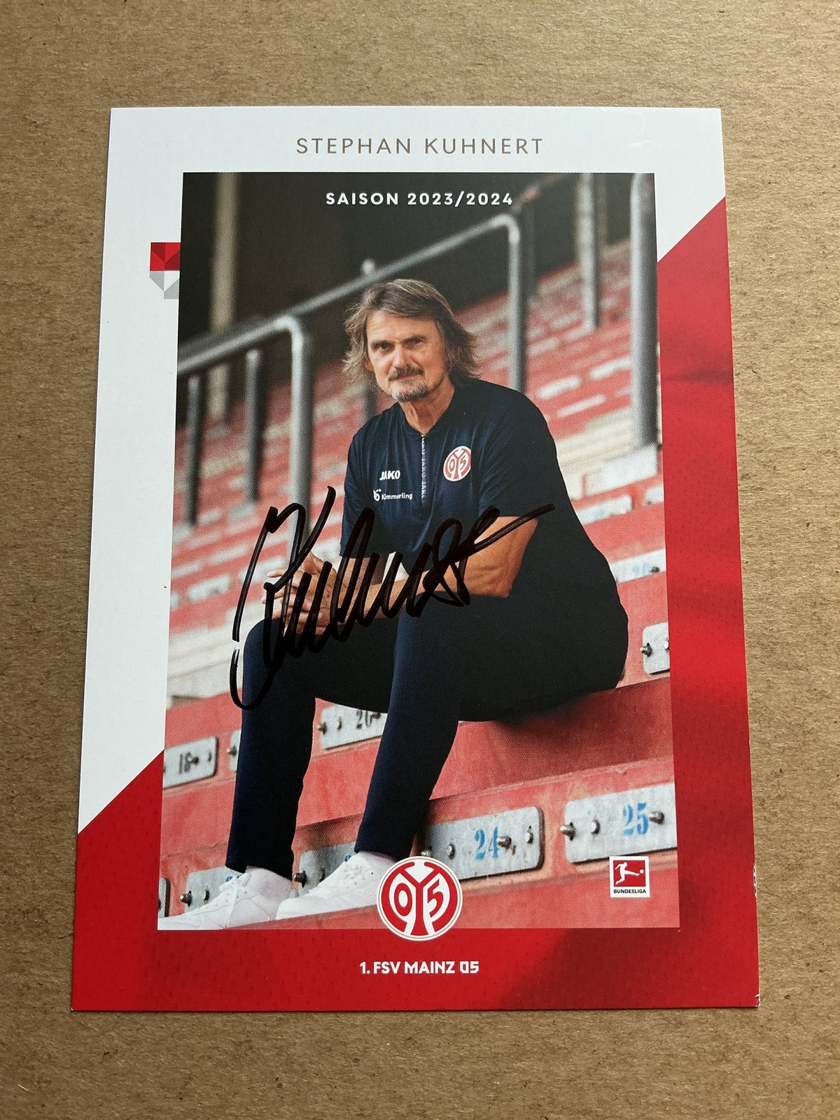 Stephan Kuhnert, Germany 🇩🇪 FSV Mainz 05 2023/24 hand signed - Autographs-World