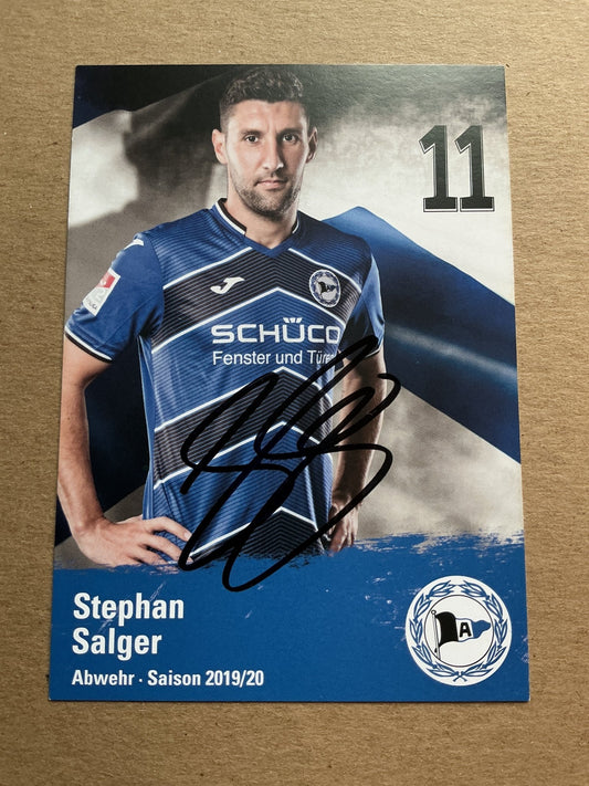 Stephan Salger, Germany 🇩🇪 Arminia Bielefeld 2019/20 hand signed - Autographs-World
