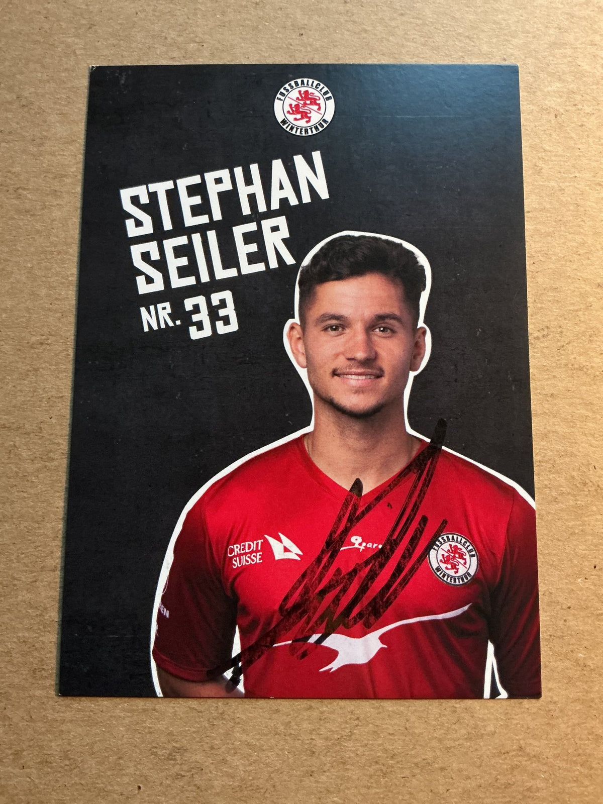 Stephan Seiler, Switzerland 🇨🇭 FC Winterthur 2022/23 hand signed - Autographs-World