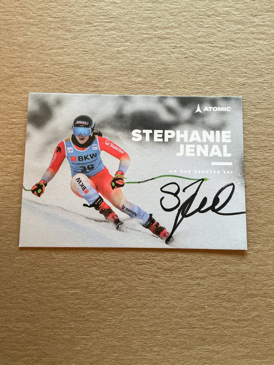 Stephanie Jenal, Switzerland 🇨🇭 Snowboard 2023/24 hand signed - Autographs-World