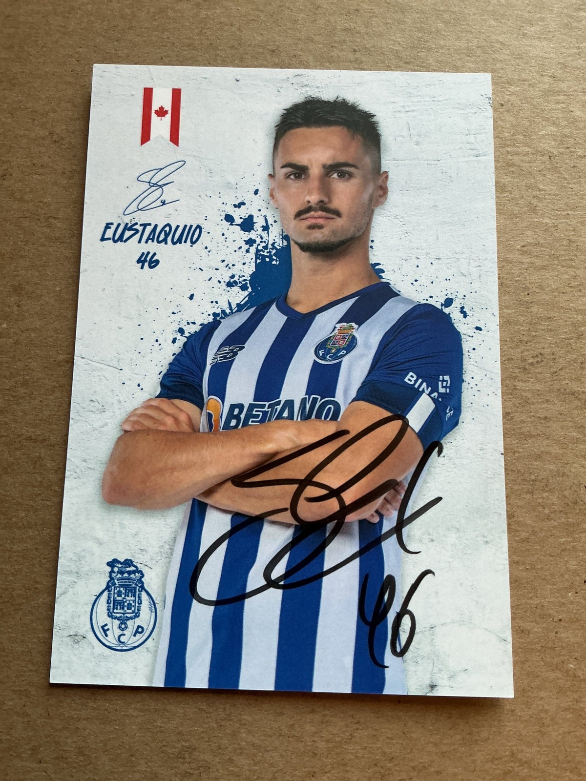 Stephen Eustaquio, Canada 🇨🇦 FC Porto 2022/23 hand signed - Autographs-World