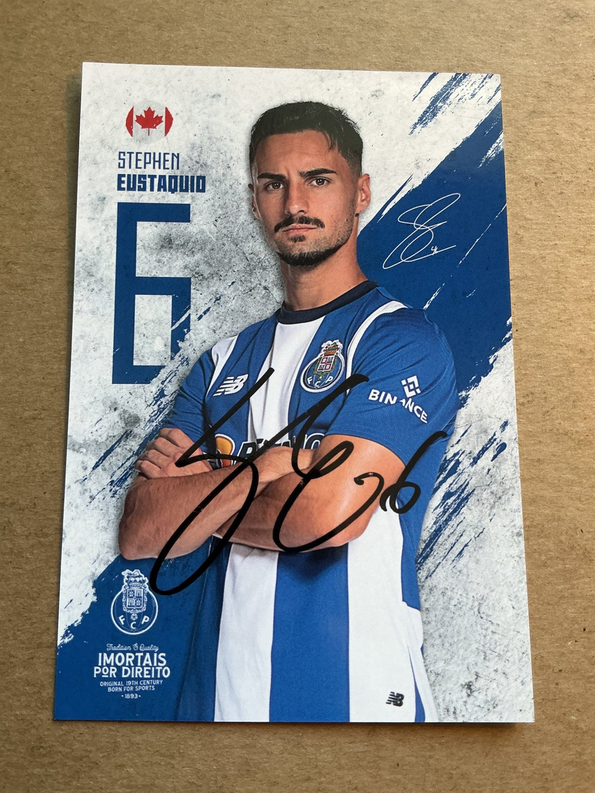 Stephen Eustaquio, Canada 🇨🇦 FC Porto 2023/24 hand signed - Autographs-World