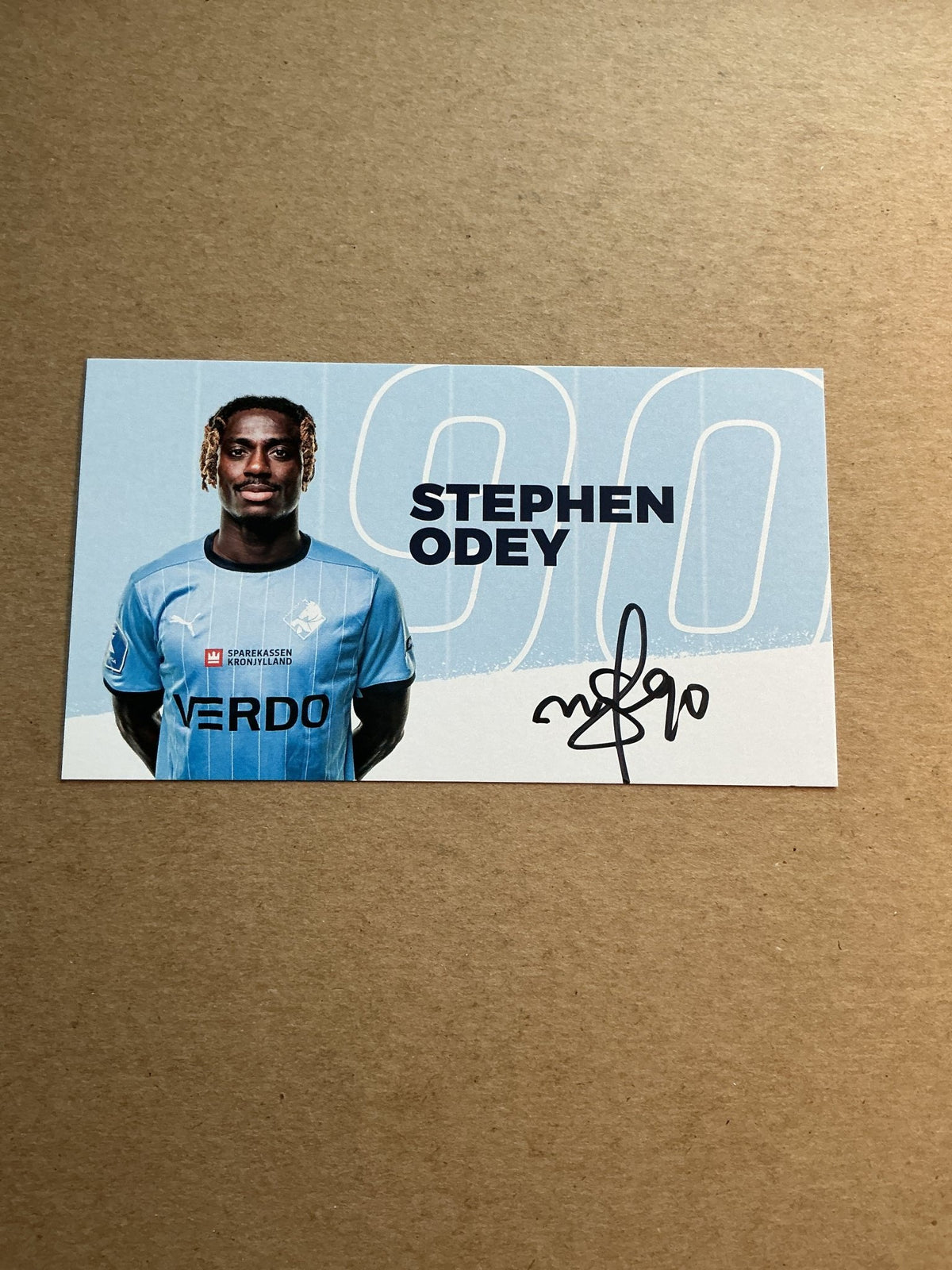 Stephen Odey, Nigeria 🇳🇬 Randers FC 2023/24 hand signed - Autographs-World