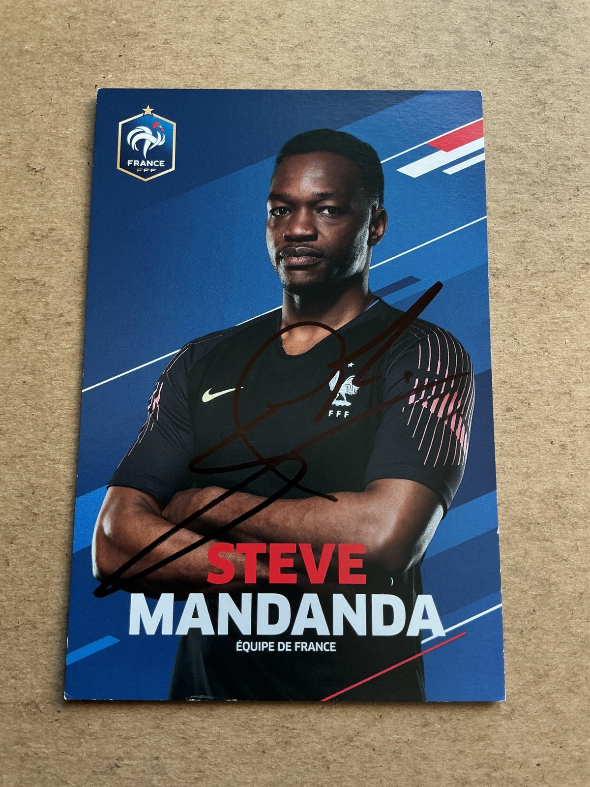 Steve Mandanda, France 🇫🇷 FIFA World Cup 2018 hand signed - Autographs-World