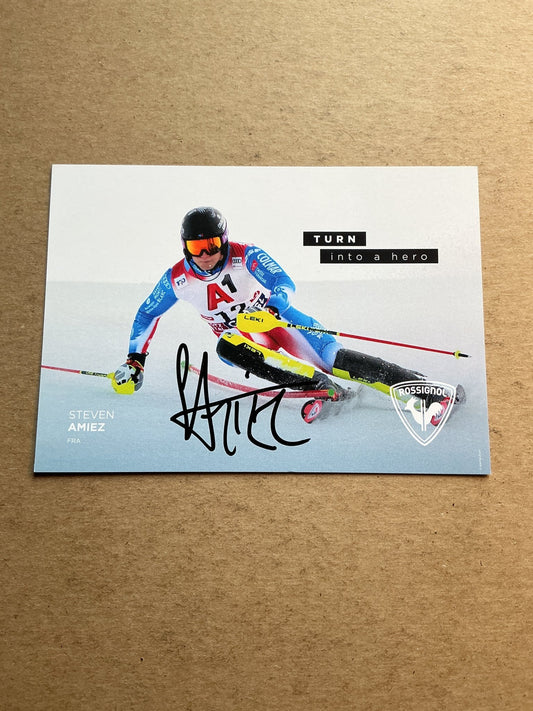 Steven Amiez, France 🇫🇷 Alpine Winter 2025/26 hand signed - Autographs-World