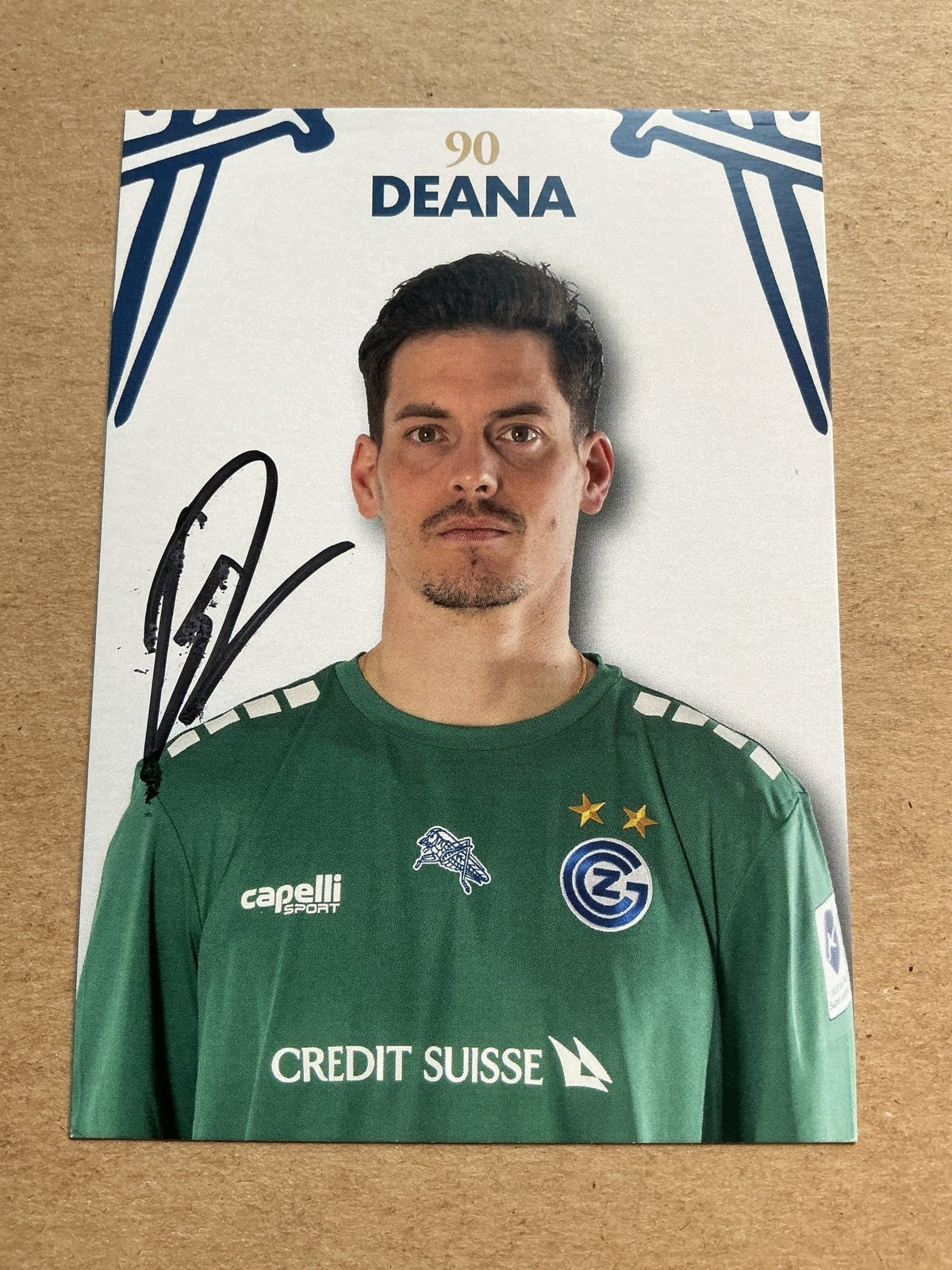 Steven Deana, Switzerland 🇨🇭 Grasshopper Club Zürich 2023/24 hand signed - Autographs-World