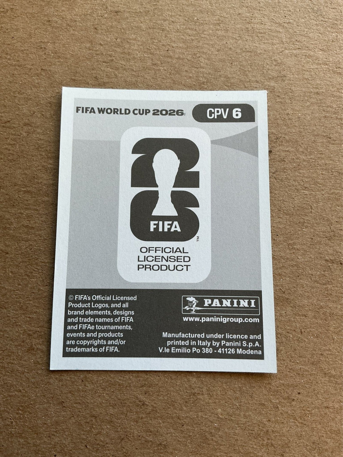 Steven Moreira, Cape Verde 🇨🇻 FIFA World Cup 2026 Panini hand signed - Autographs-World