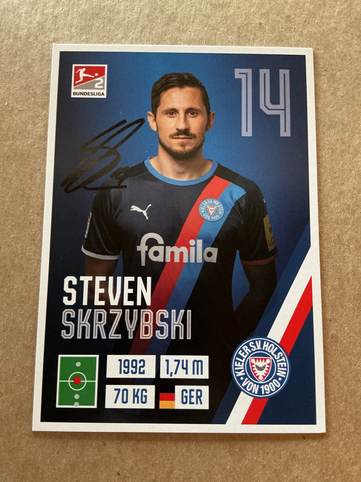 Steven Skrzybski, Germany 🇩🇪 Holstein Kiel 2021/22 hand signed - Autographs-World