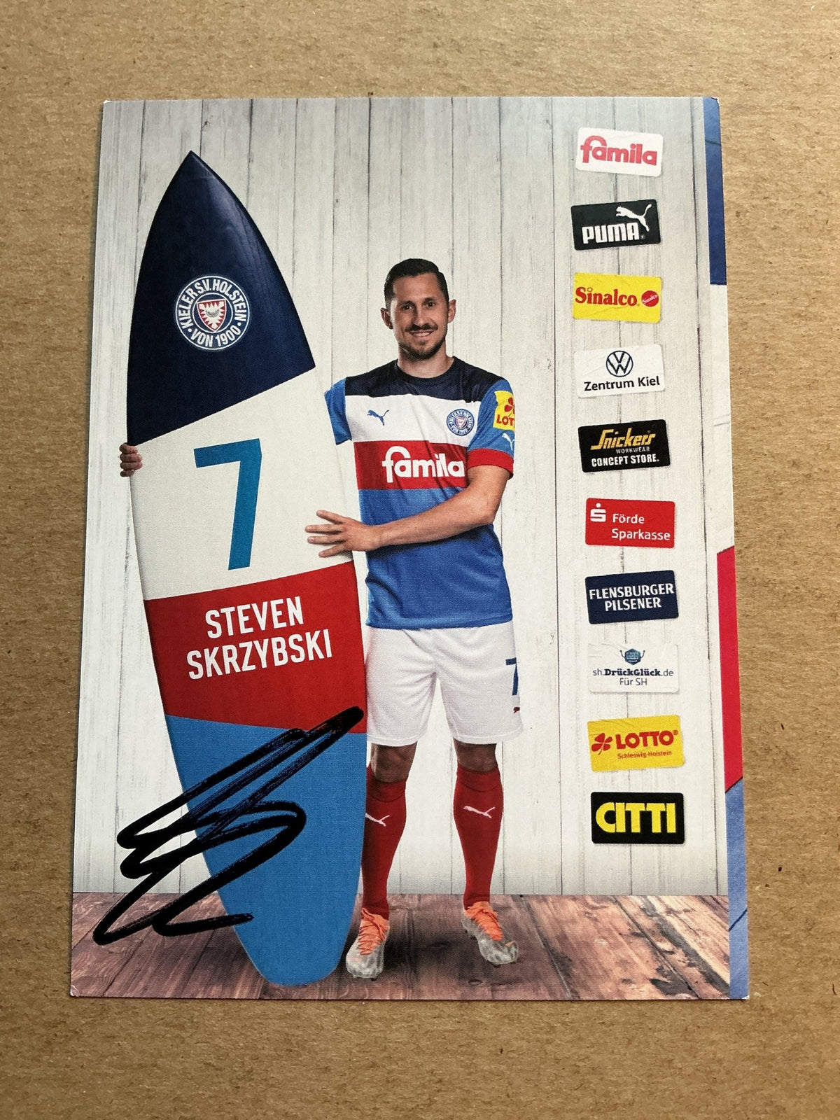 Steven Skrzybski, Germany 🇩🇪 Holstein Kiel 2022/23 hand signed - Autographs-World