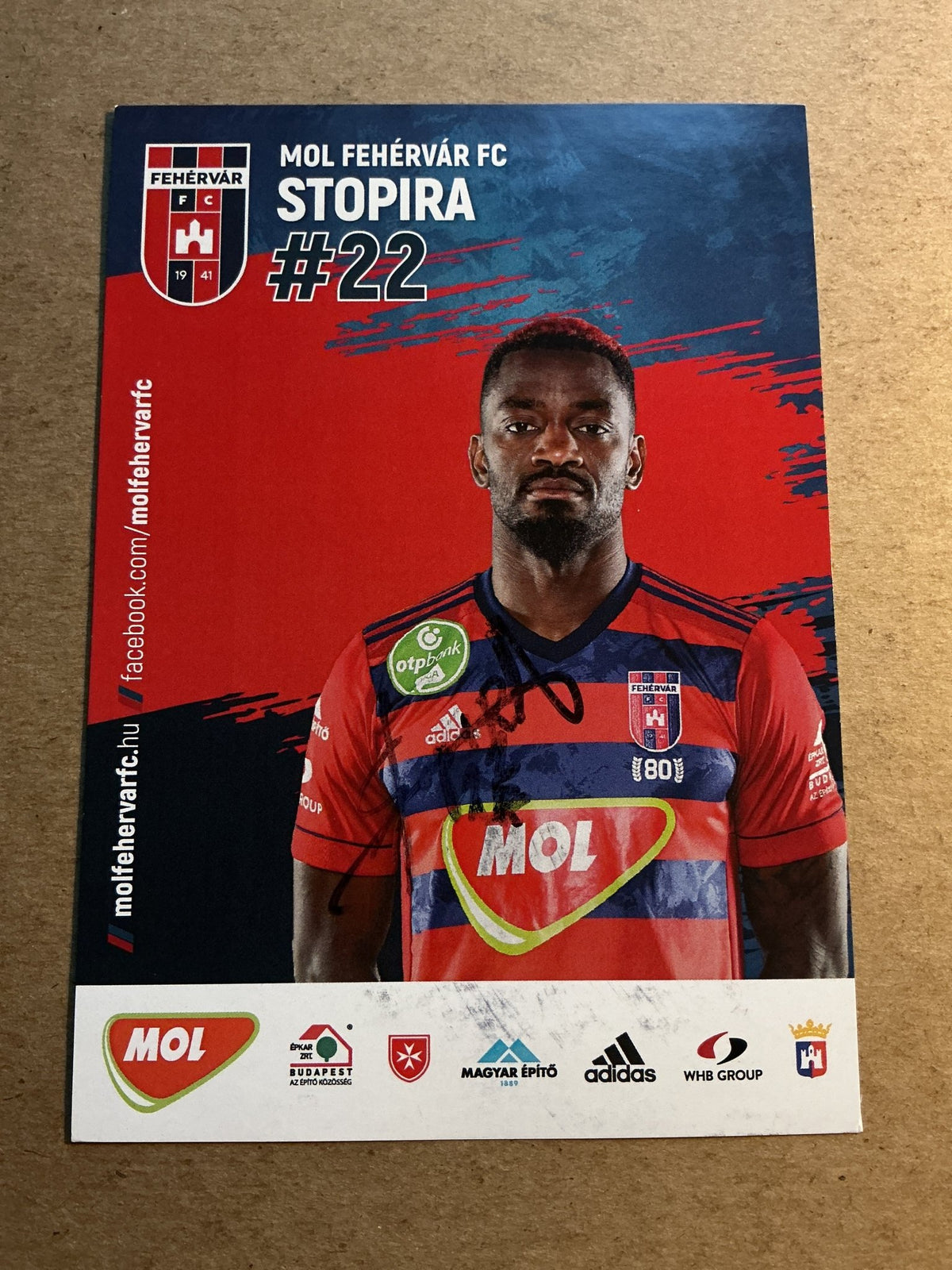 Stopira, Cape Verde 🇨🇻 Fehérvár FC 2021/22 hand signed - Autographs-World
