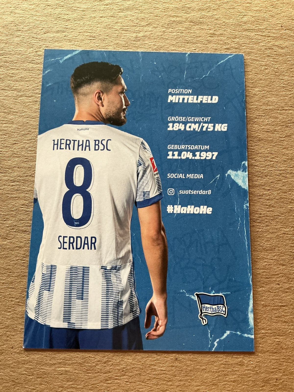 Suat Serdar, Germany 🇩🇪 Hertha BSC Berlin 2021/22 hand signed - Autographs-World