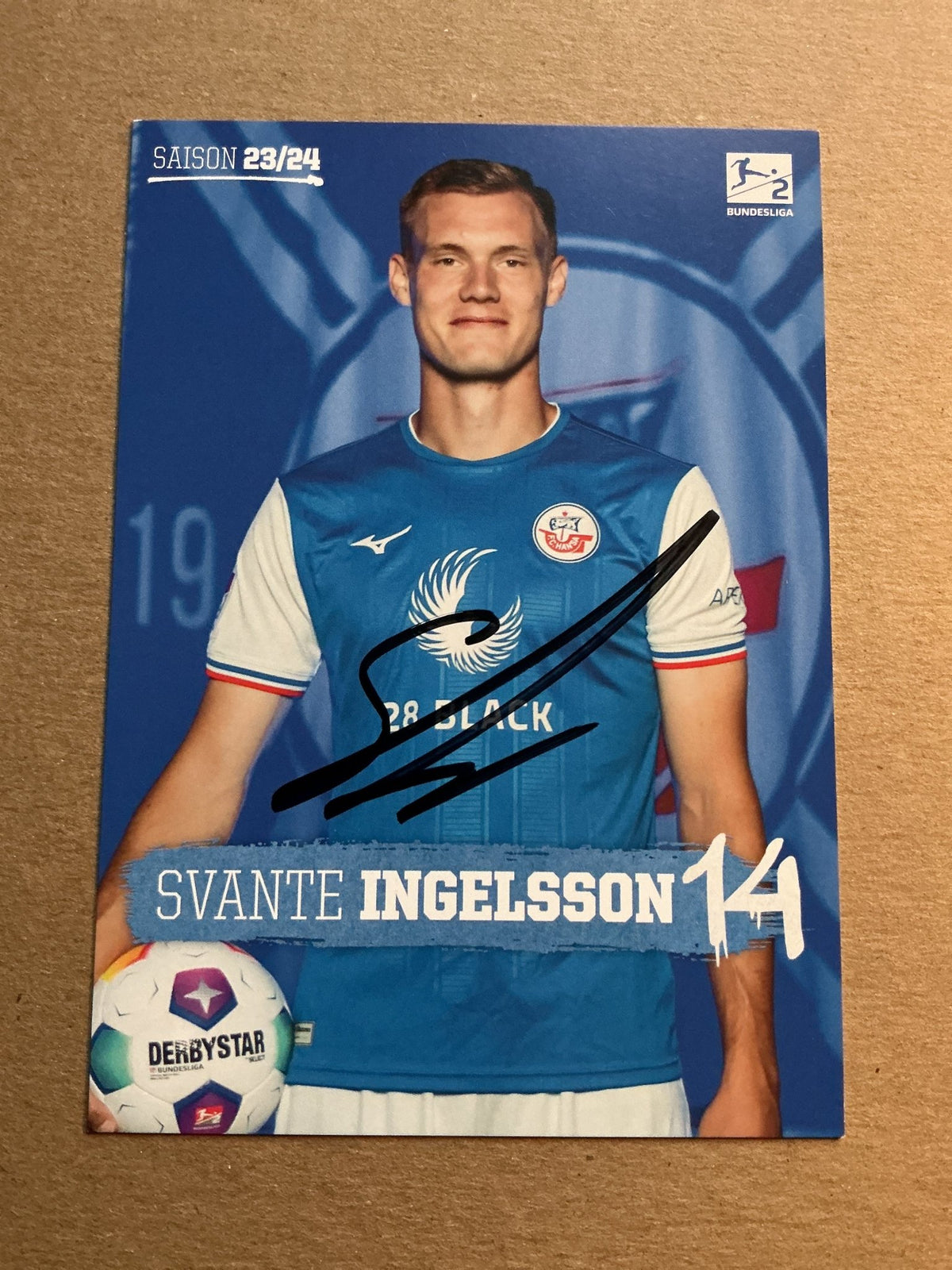 Svante Ingelsson, Sweden 🇸🇪 Hansa Rostock 2023/24 hand signed - Autographs-World