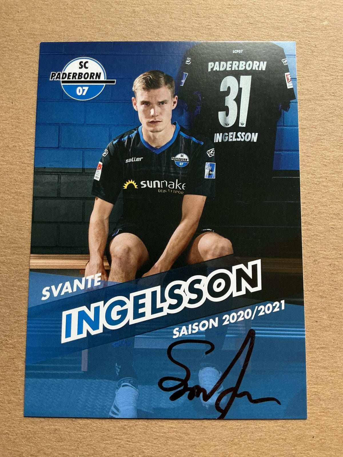 Svante Ingelsson, Sweden 🇸🇪 SC Paderborn 07 2020/21 hand signed - Autographs-World