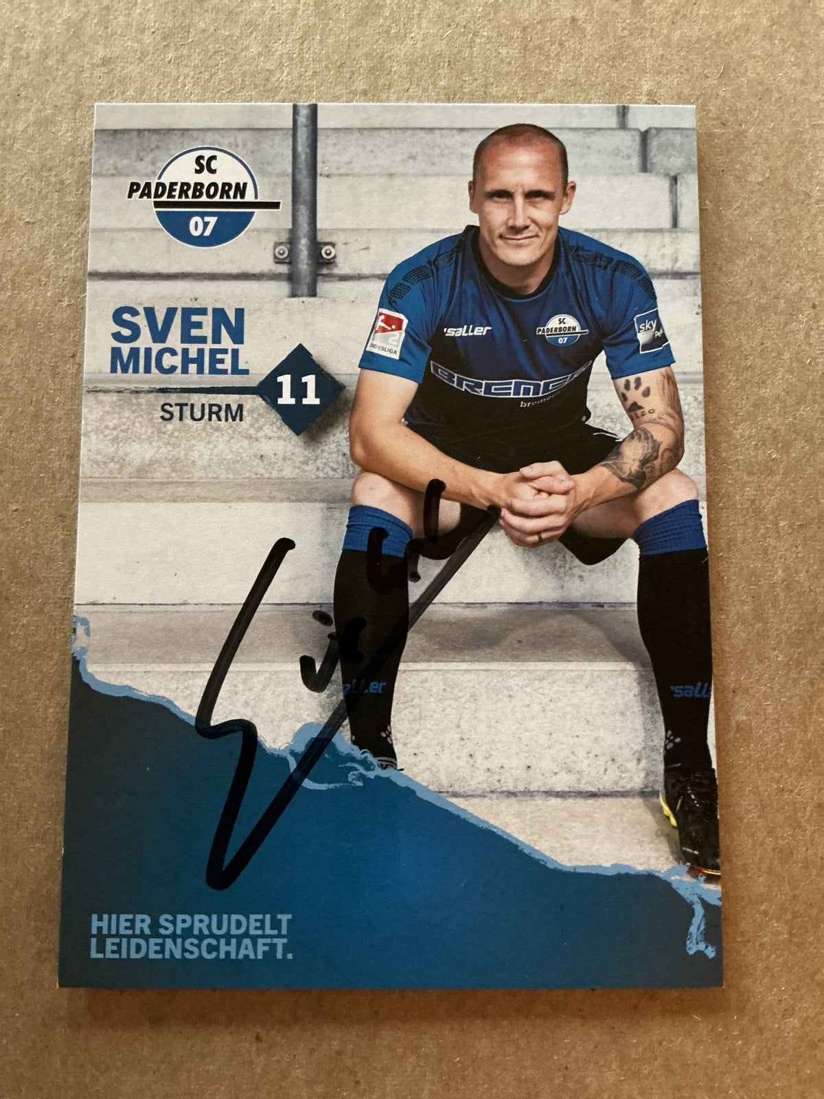 Sven Michel, Germany 🇩🇪 SC Paderborn 2021/22 hand signed - Autographs-World
