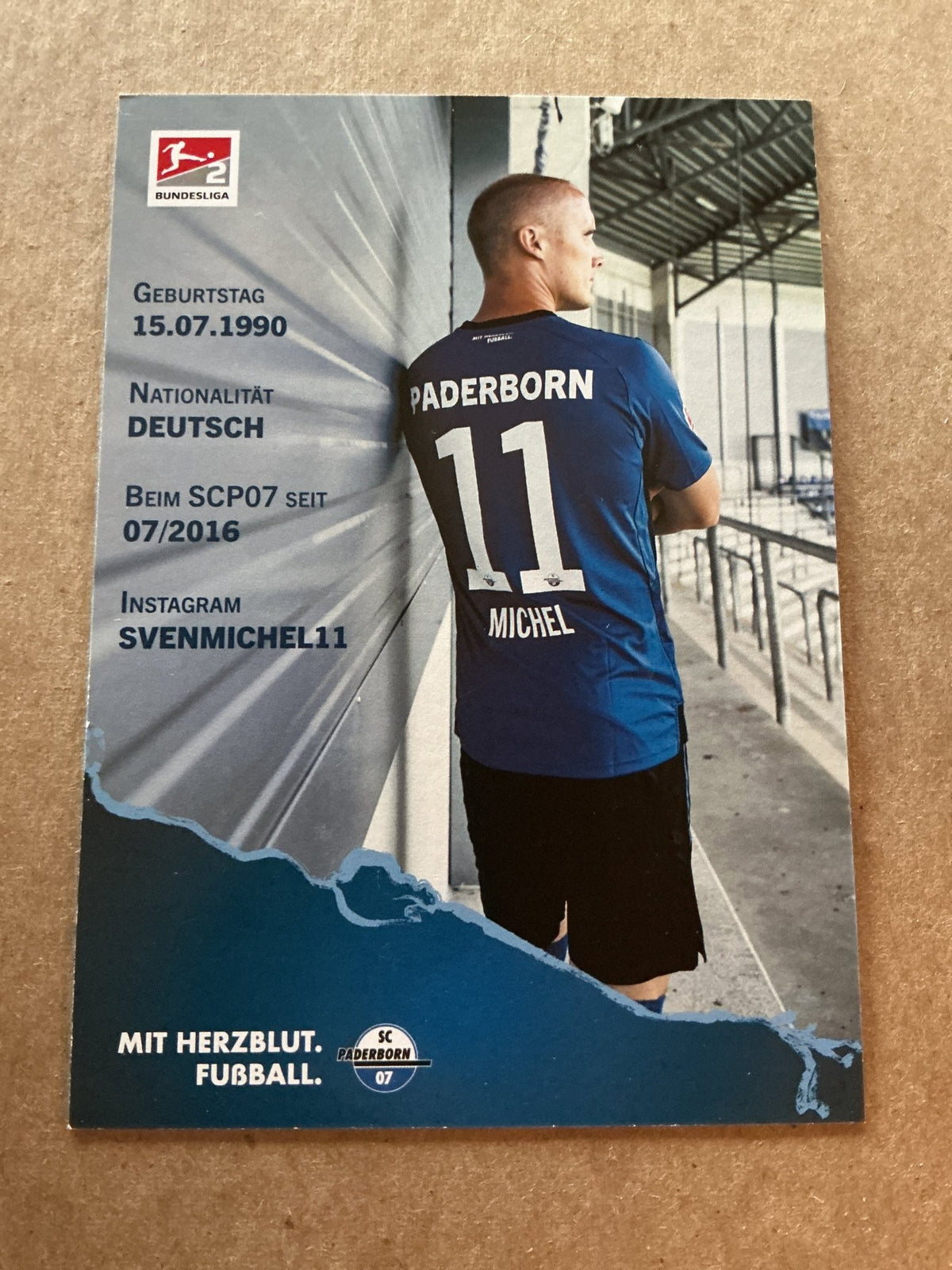 Sven Michel, Germany 🇩🇪 SC Paderborn 2021/22 hand signed - Autographs-World