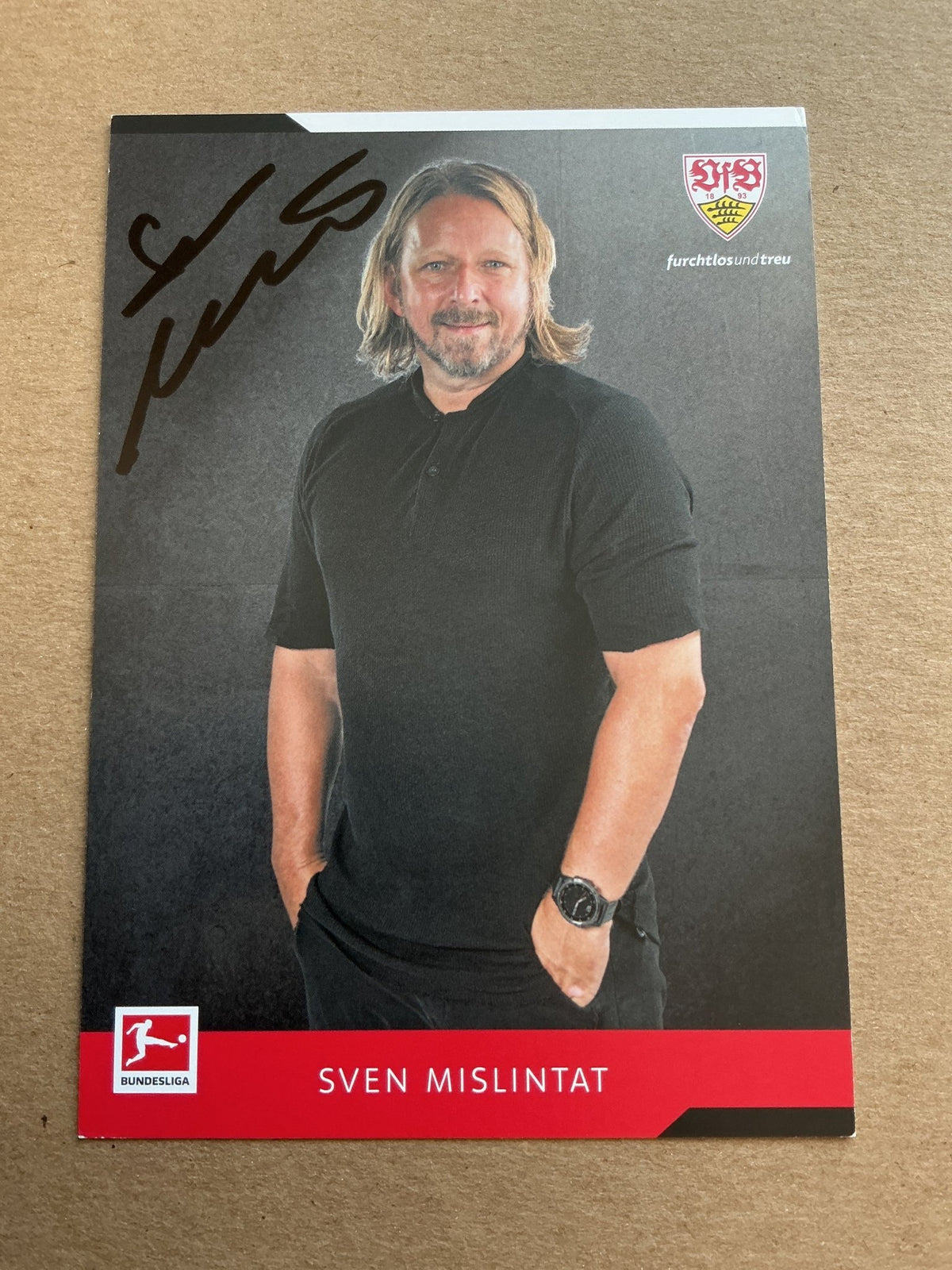 Sven Mislintat, Germany 🇩🇪 VfB Stuttgart 2021/22 hand signed - Autographs-World