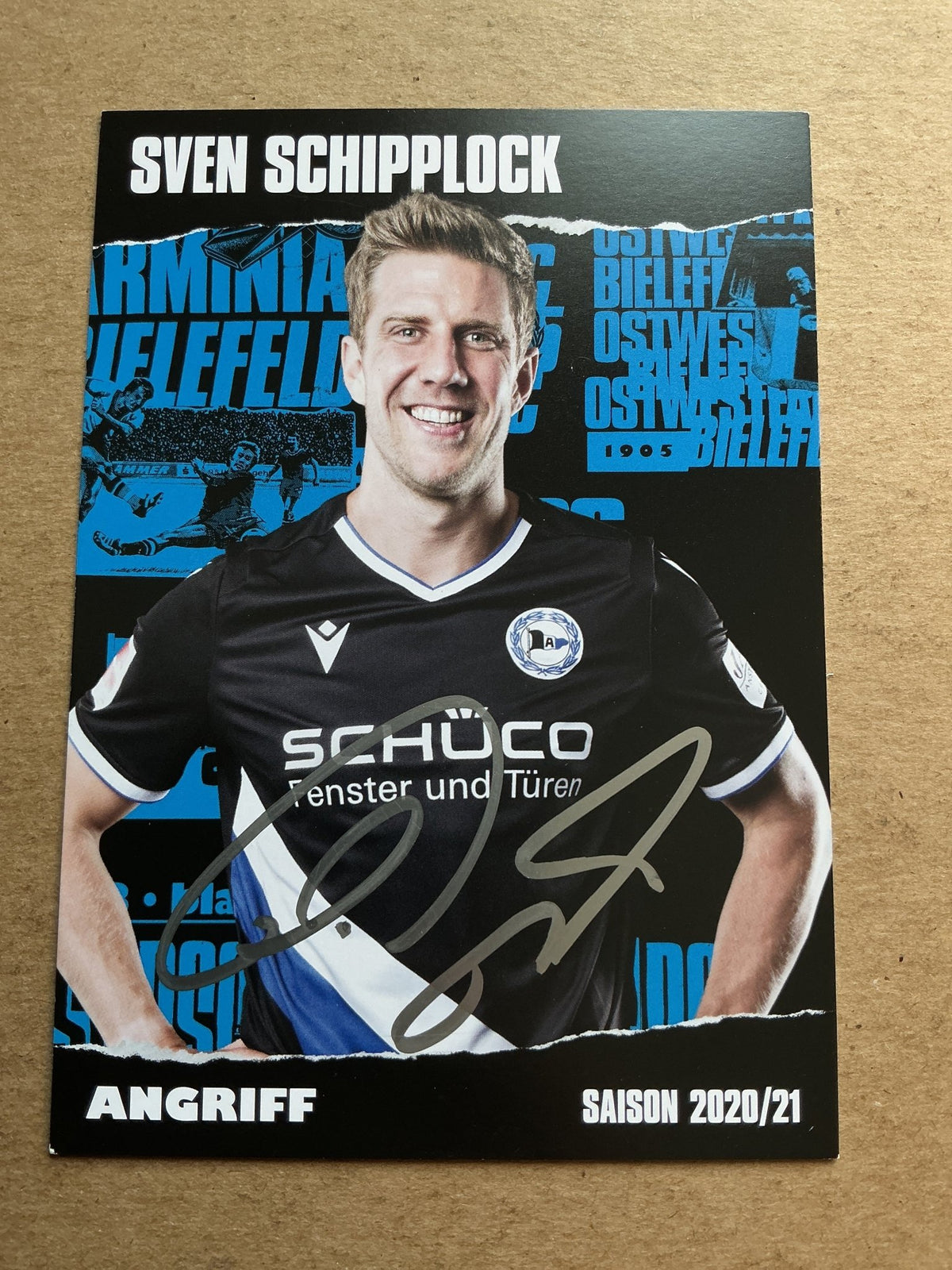 Sven Schipplock, Germany 🇩🇪 Arminia Bielefeld 2020/21 hand signed - Autographs-World