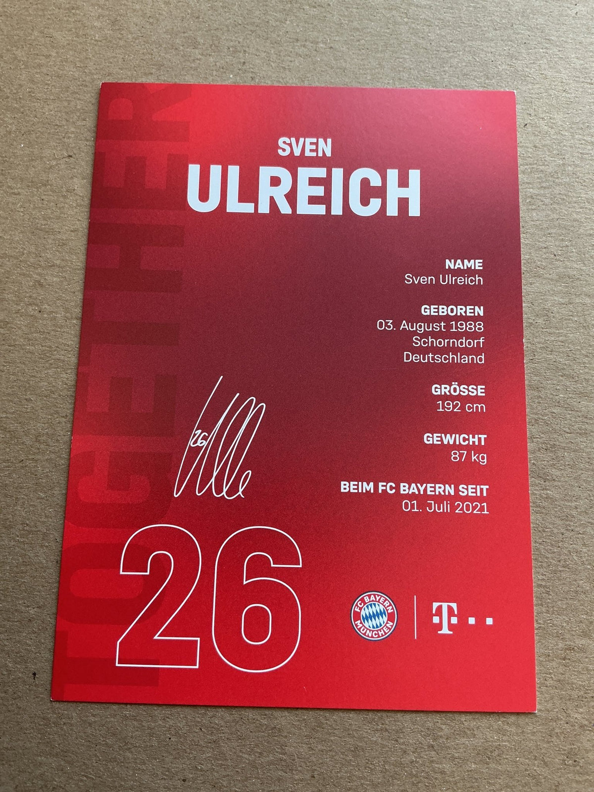 Sven Ulreich, Germany 🇩🇪 FC Bayern München 2021/22 hand signed - Autographs-World