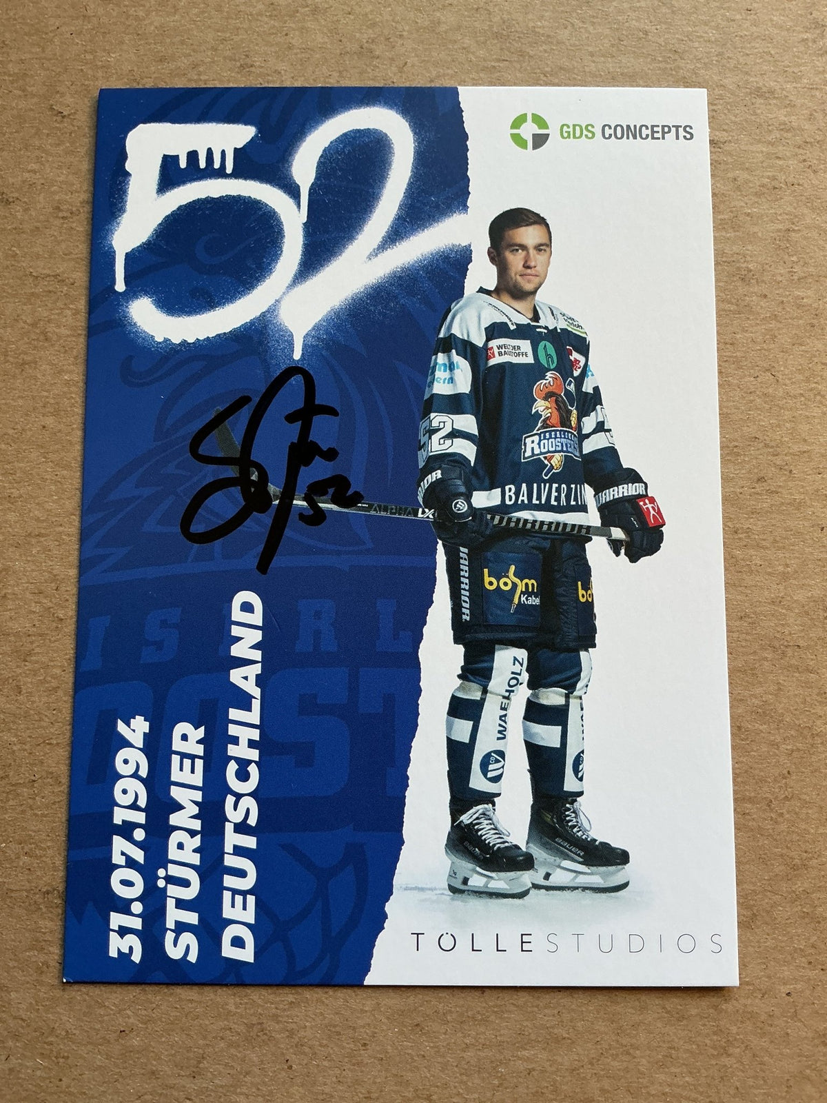 Sven Ziegler, Germany 🇩🇪 Iserlohn Roosters 2023/24 hand signed - Autographs-World