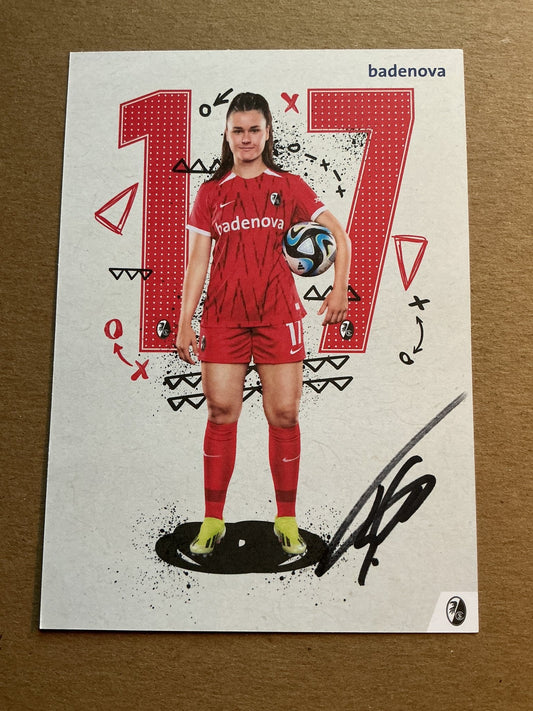 Svenja Fölmli, Switzerland 🇨🇭 SC Freiburg 2024/25 hand signed - Autographs-World
