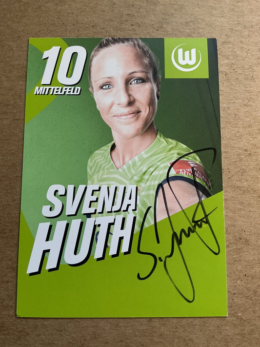 Svenja Huth, Germany 🇩🇪 VfL Wolfsburg 2022/23 hand signed - Autographs-World