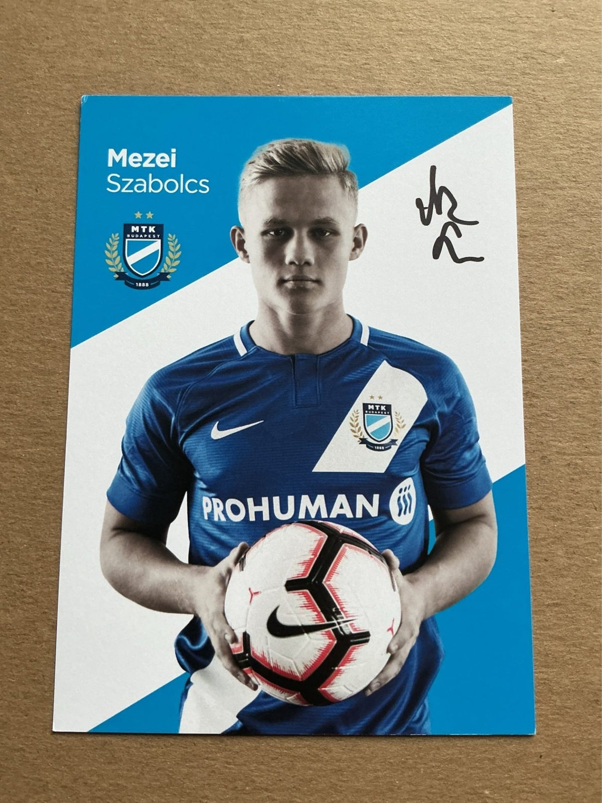 Szabolcs Mezei, Hungary 🇭🇺 MTK Budapest FC 2019/20 hand signed - Autographs-World