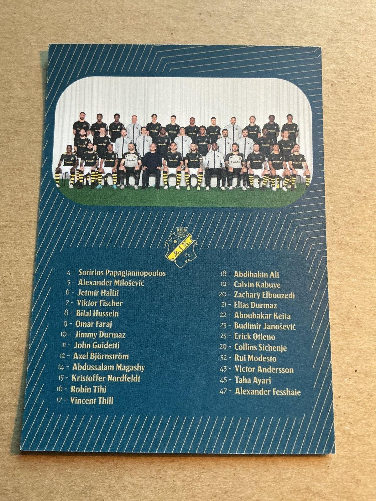 Taha Ayari, Sweden 🇸🇪 AIK Stockholm 2023/24 hand signed - Autographs-World