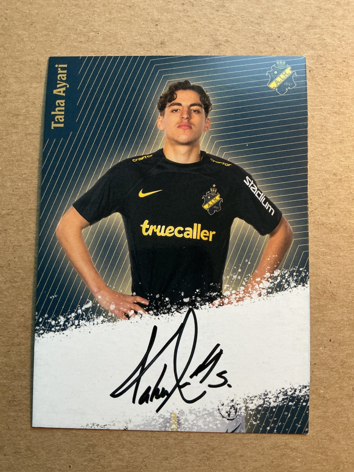 Taha Ayari, Sweden 🇸🇪 AIK Stockholm 2023/24 hand signed - Autographs-World