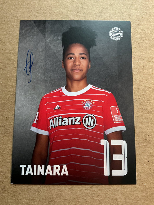 Tainara, Brazil 🇧🇷 FC Bayern München 2022/23 hand signed - Autographs-World