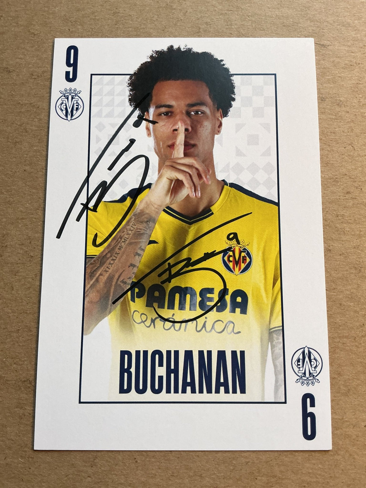 Tajon Buchanan, Canada 🇨🇦 Villarreal CF 2024/25 hand signed - Autographs-World