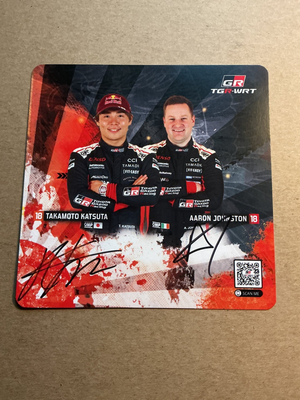 Takamoto Katsuta, Japan 🇯🇵 World Rally Championship Sports 2025 hand signed - Autographs-World