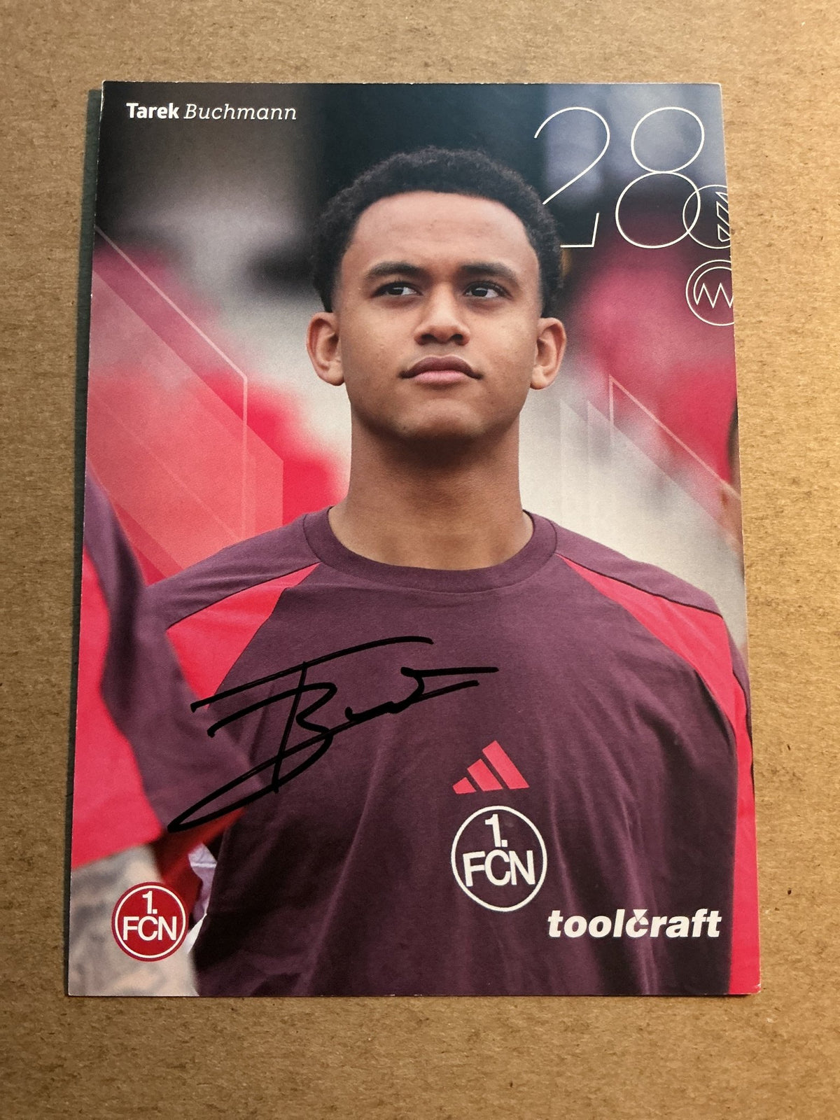 Tarek Buchmann, Germany 🇩🇪 1.FC Nürnberg 2025/26 hand signed - Autographs-World