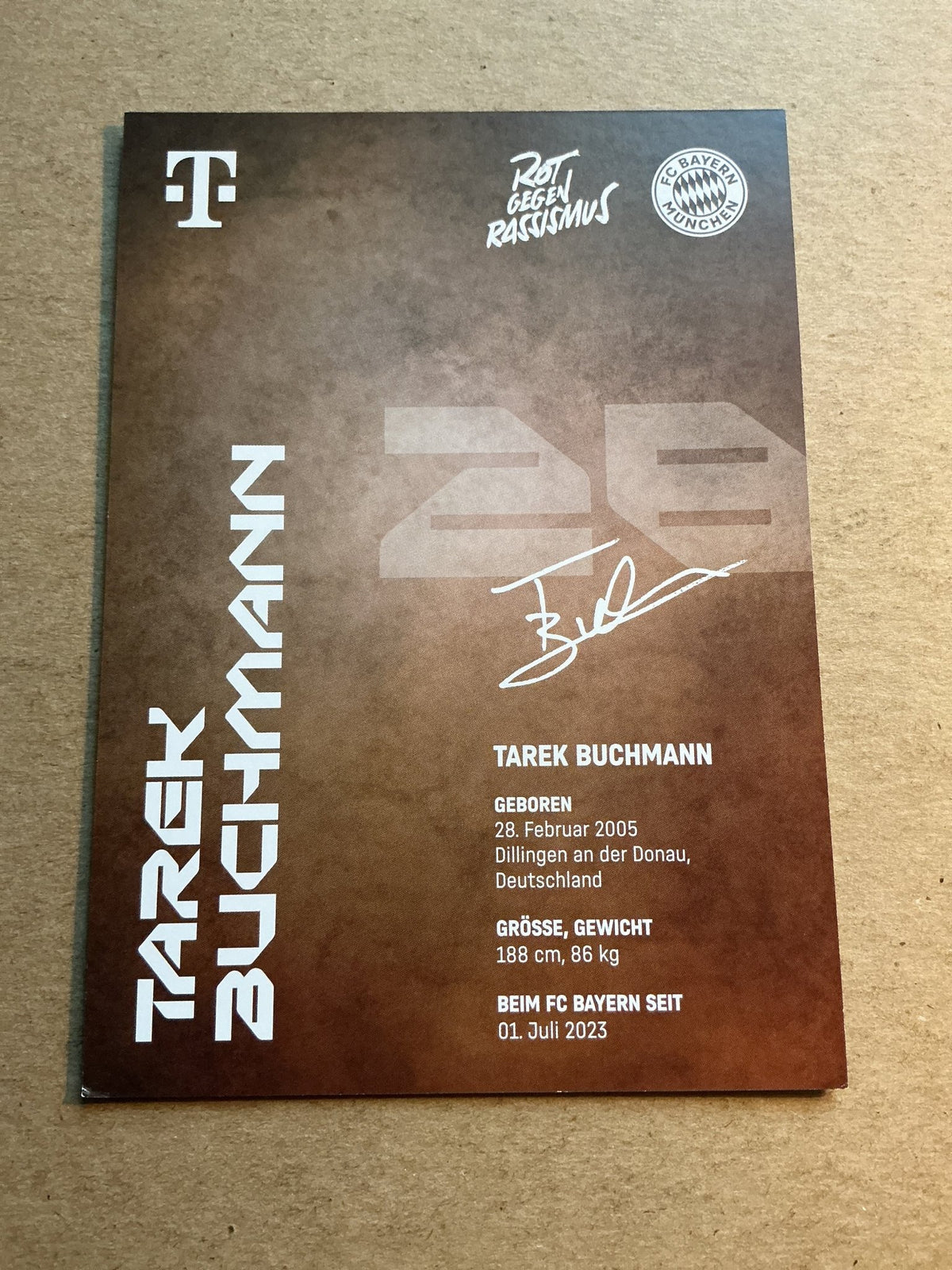 Tarek Buchmann, Germany 🇩🇪 FC Bayern München 2024/25 hand signed - Autographs-World