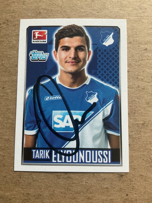 Tarik Elyounoussi, Norway 🇳🇴 TSG 1899 Hoffenheim 2014/15 Topps hand signed - Autographs-World