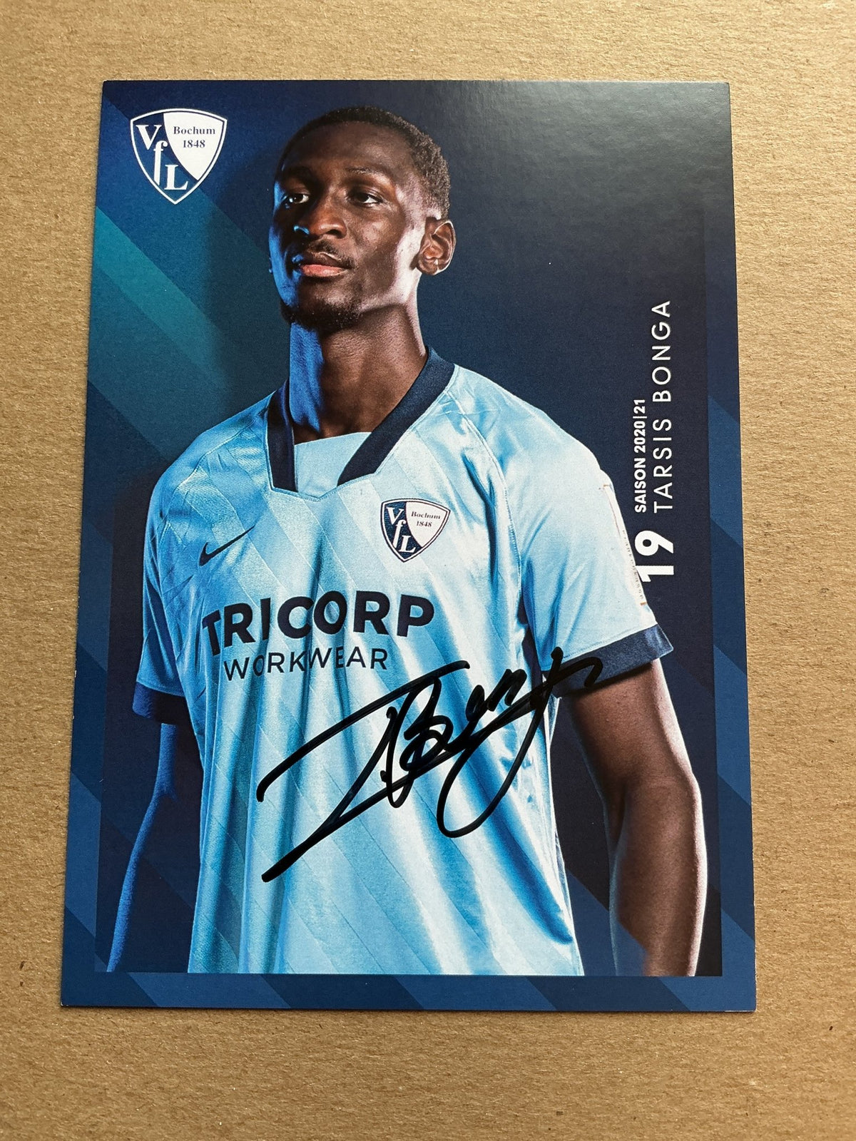 Tarsis Bonga, Germany 🇩🇪 VfL Bochum 2020/21 hand signed - Autographs-World