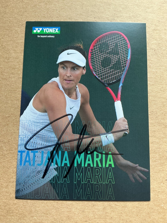 Tatjana Maria, Germany 🇩🇪 Tennis Sports 2025 hand signed - Autographs-World