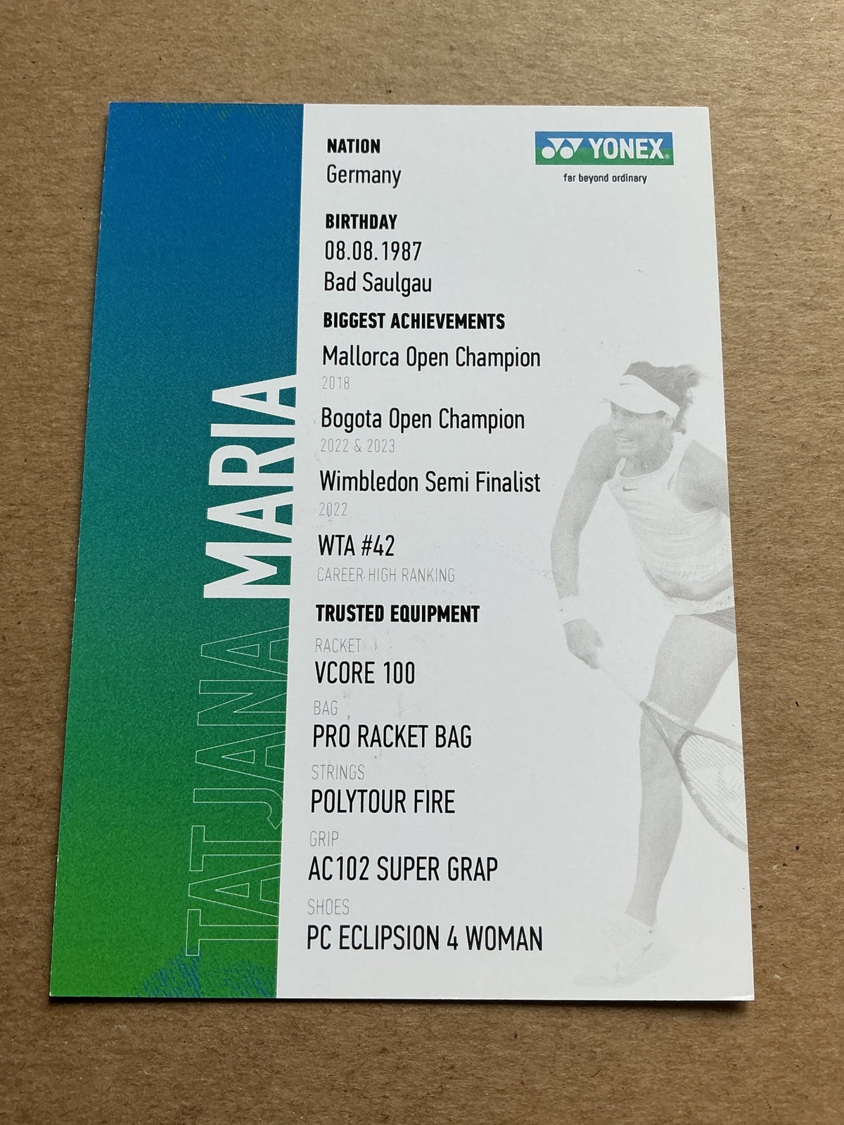 Tatjana Maria, Germany 🇩🇪 Tennis Sports 2025 hand signed - Autographs-World