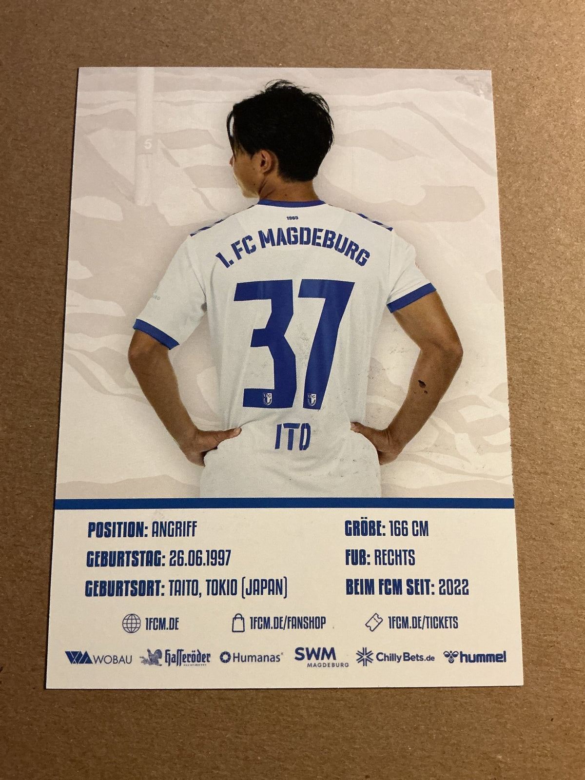 Tatsuya Ito, Japan 🇯🇵 1.FC Magdeburg 2023/24 hand signed - Autographs-World