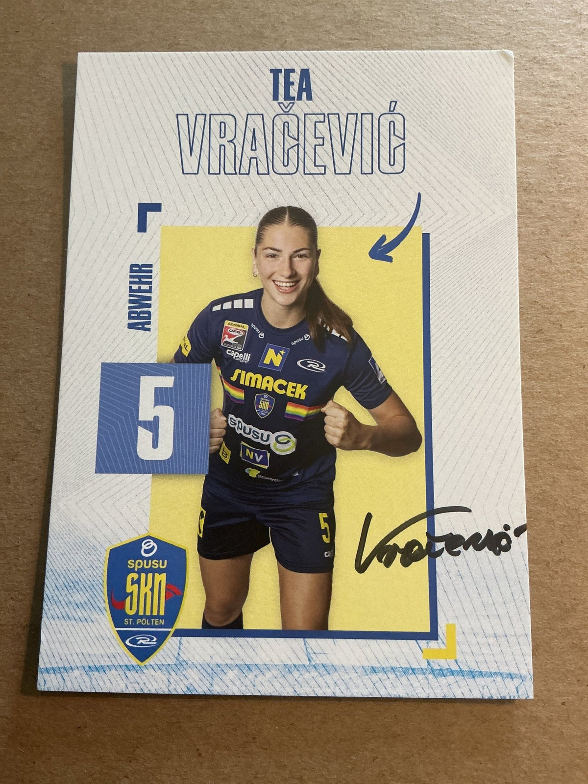 Tea Vracevic, Croatia 🇭🇷 SKN St. Pölten 2024/25 hand signed - Autographs-World