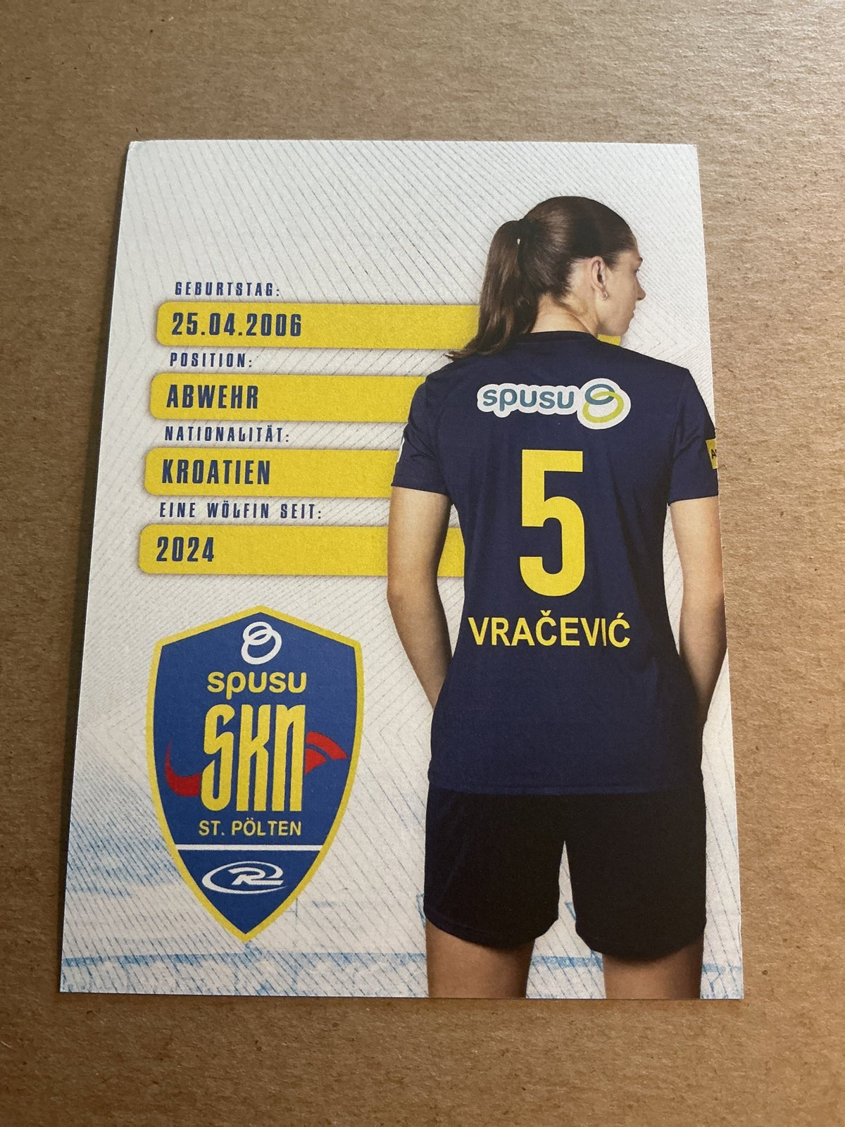 Tea Vracevic, Croatia 🇭🇷 SKN St. Pölten 2024/25 hand signed - Autographs-World