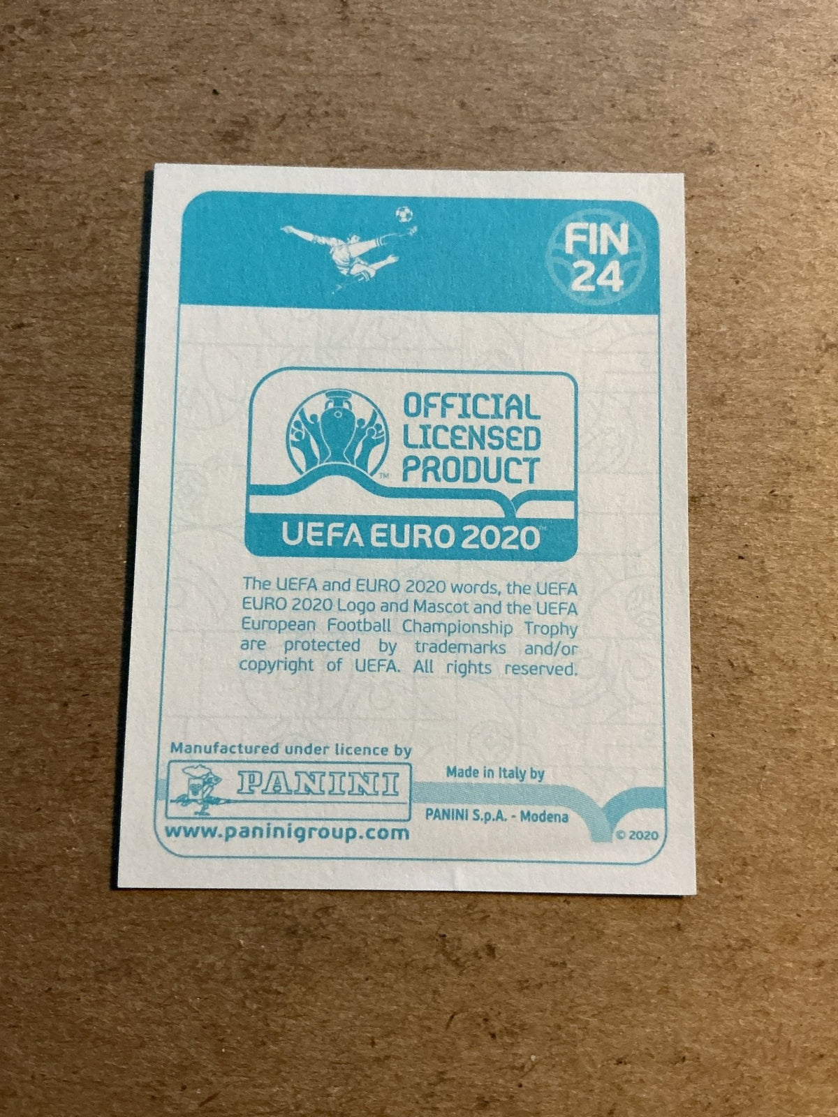 Teemu Pukki, Finland 🇫🇮 UEFA Euro 2020 Panini hand signed - Autographs-World