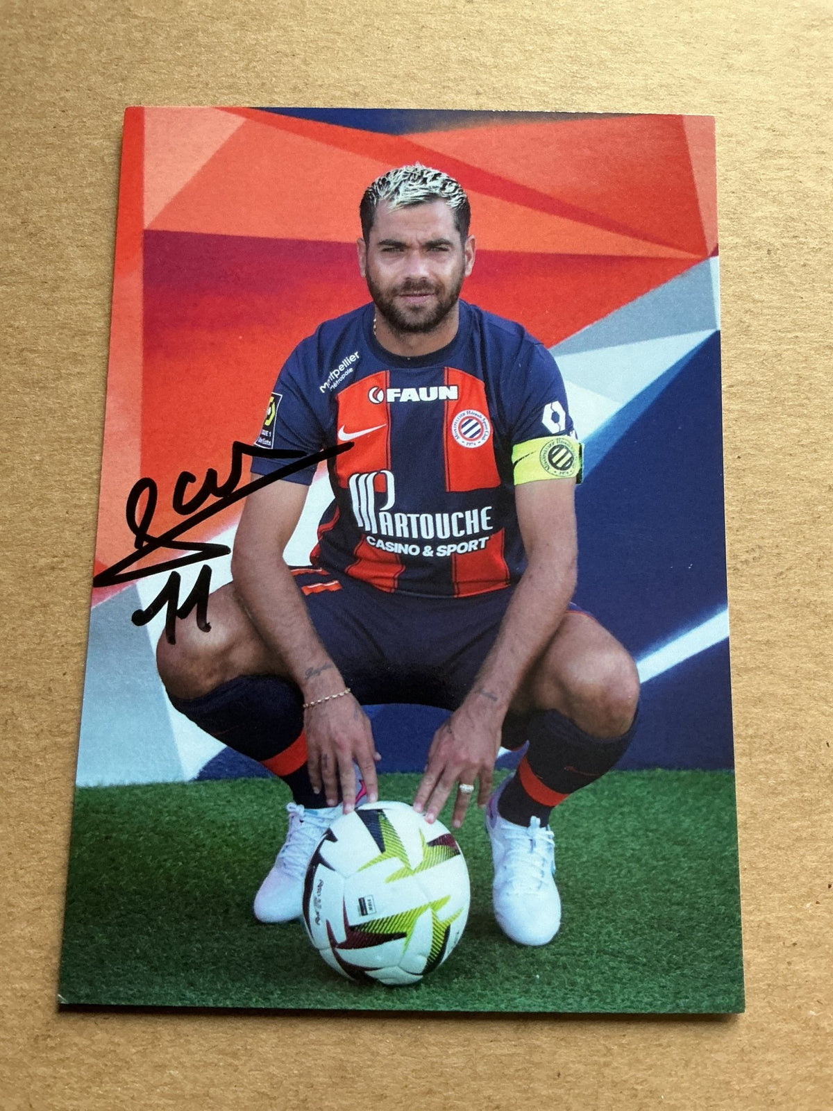 Teji Savanier, France 🇫🇷 Montpellier HSC 2023/24 hand signed - Autographs-World