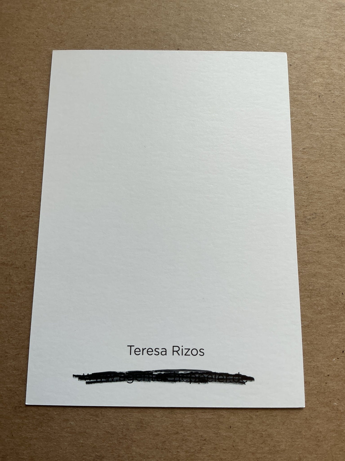 Teresa Rizos, Germany 🇩🇪 Actress 2025 hand signed - Autographs-World
