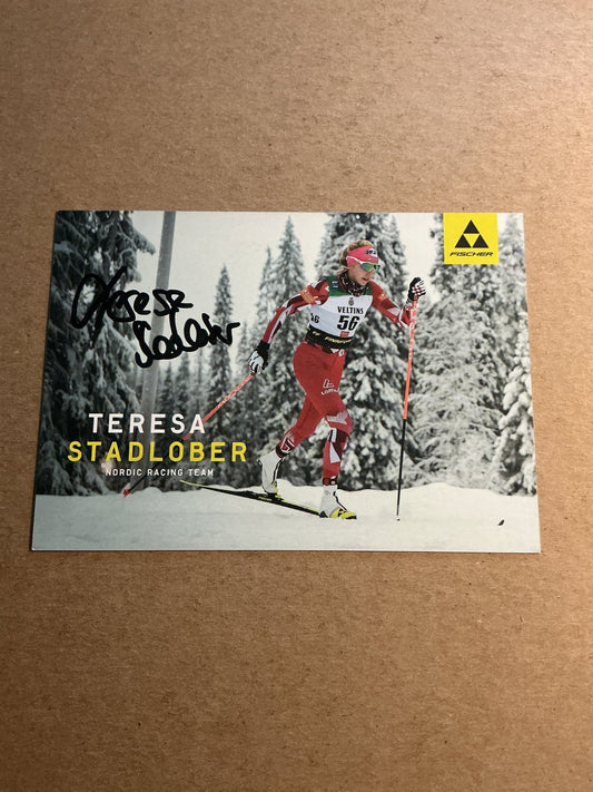Teresea Stadlober, Austria 🇦🇹 Cross Country Winter Sports 2024/25 hand signed - Autographs-World