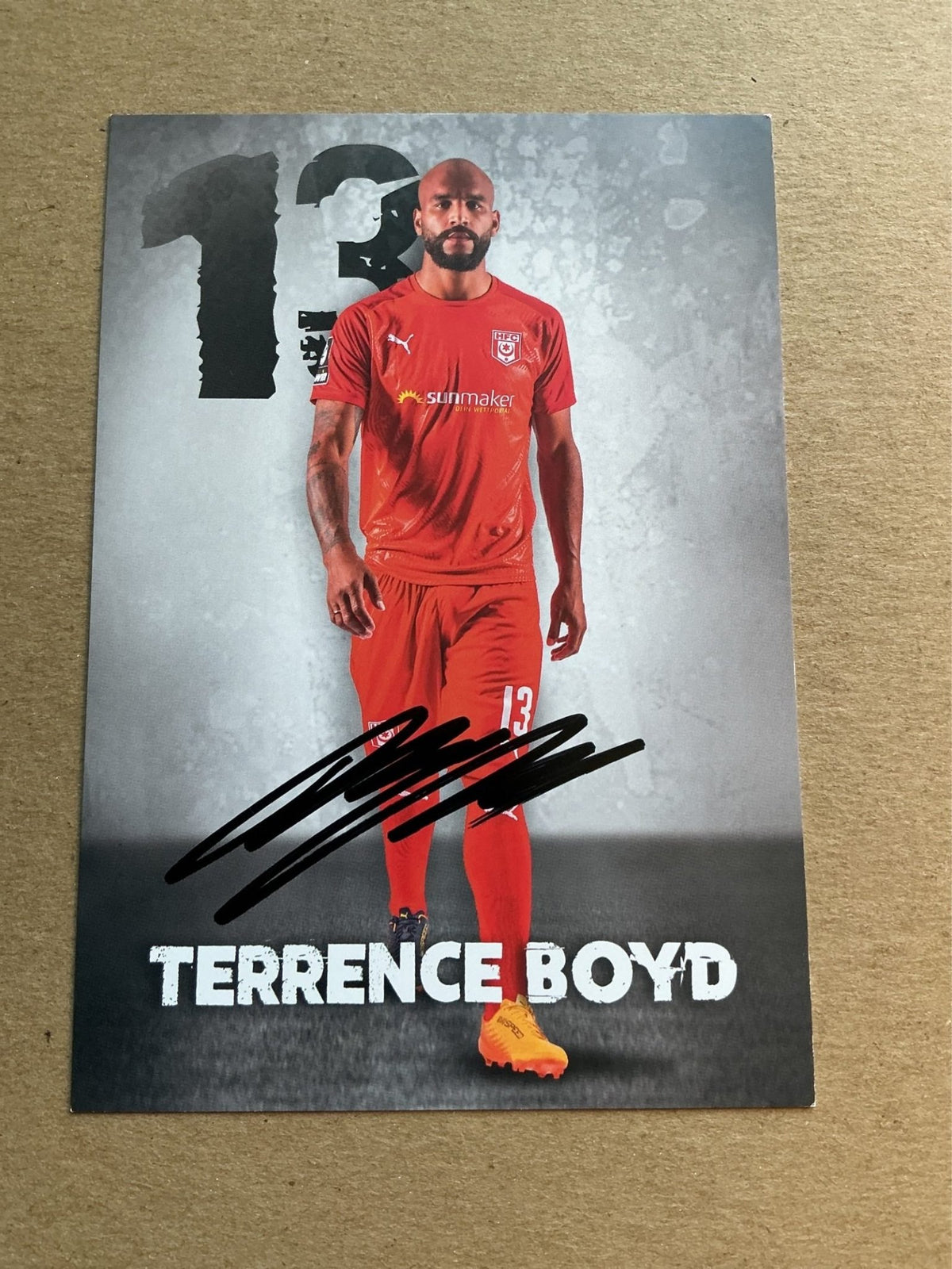 Terrence Boyd, USA 🇺🇸 Hallescher FC 2019/20 hand signed - Autographs-World